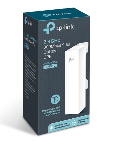 CPE TP-LINK CPE210 300MBPS 2.4GHZ 9dBi E