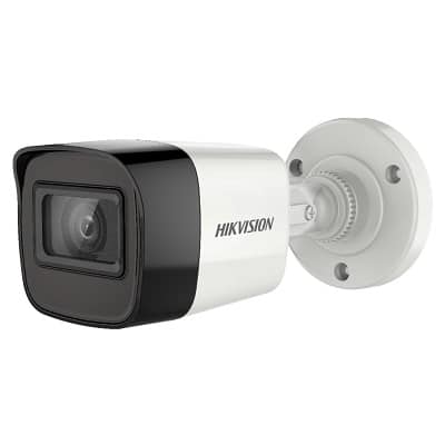 CAMARA HIKVISION 5MPX BULLET CON AUDIO, LENTE 2.8MM, EXIR 25M, IP67, SUPPORT TVI/AHD/CVI/CVBS