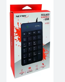 MINI TECLADO NUMERICO USB NETMAK NM-KB250