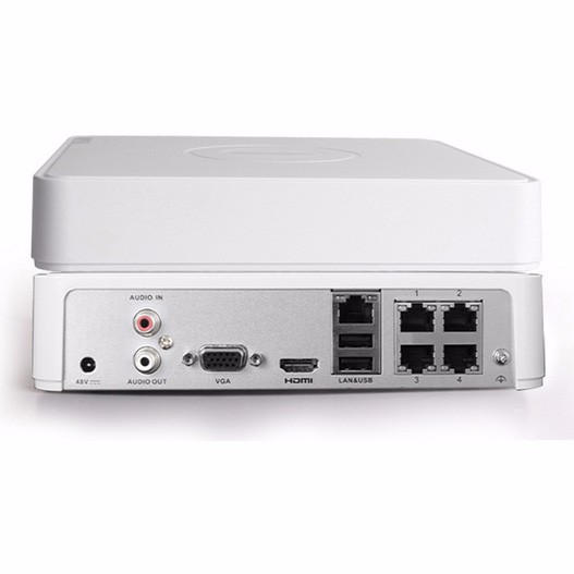 NVR 4 canales, Grabación de cámaras IP en H.264 - 2CH 4Mpx o 4CH 1080P