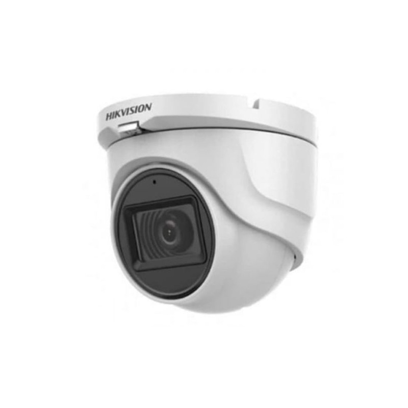 Cámara Hikvision Turbo Bullet EXIR de 2MP, lente fijo de 2,8mm. Carcaza metálica  Soporta los estandares, HD-TVI, AHD, HD-CVI y CVBS. Apta para instalación en exterior (IP66). Iluminación IR de hasta 