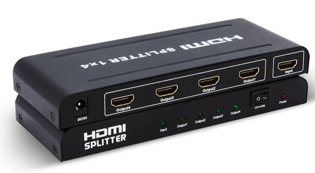 SPLITTER HDMI 4 PORT V1.4 CON FUENTE