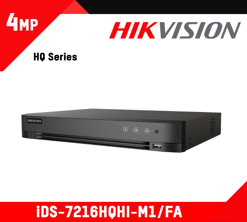 DVR Pentahíbrido 16ch, 1080p lite @25fps, H265, 1 SATA h/10Tb, Acusense