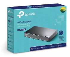 SWITCH TP-LINK 8 PUERTOS GIGABIT 4 POE/4 NO POE