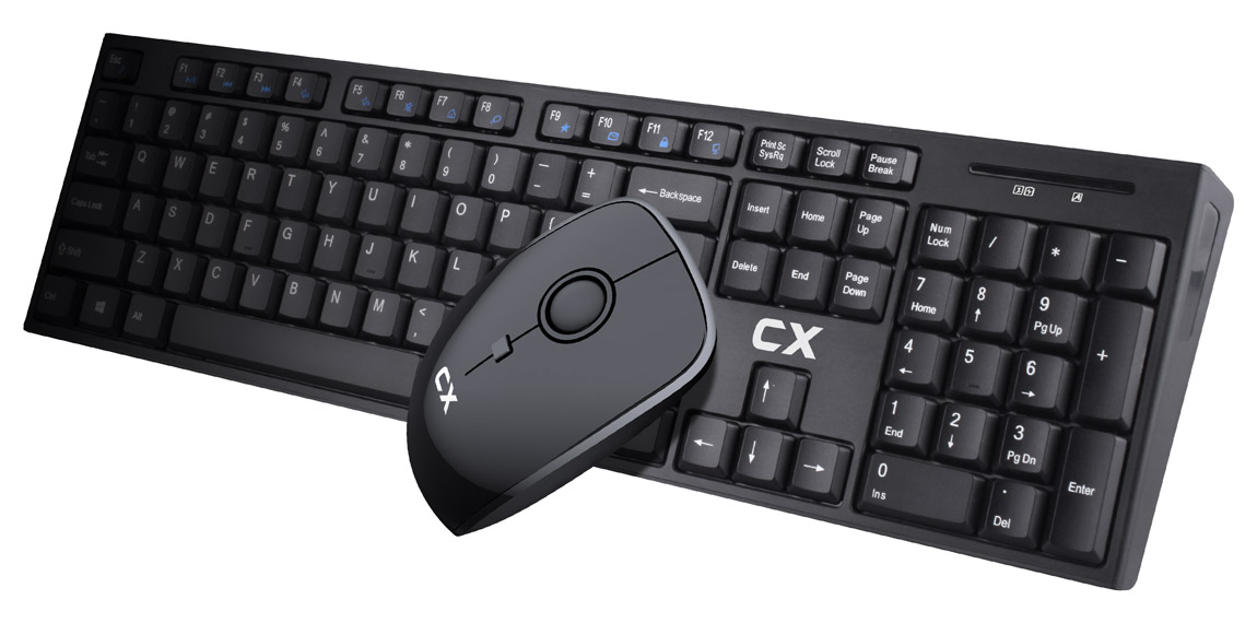 KIT TECLADO + MOUSE CX LK-66385 USB BLACK