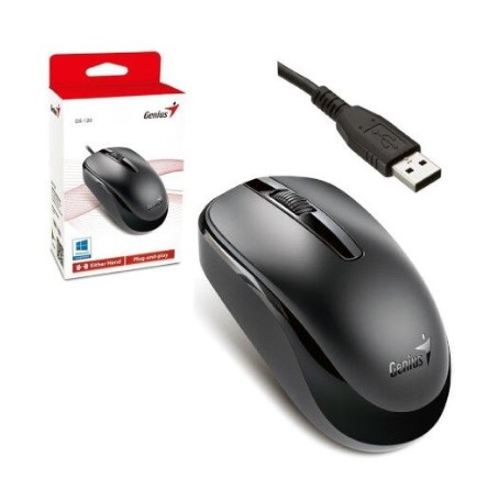 MOUSE GENIUS DX-110 USB BLACK 1200 DPI