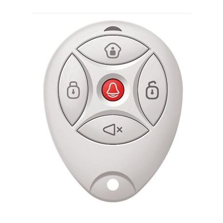 CONTROL REMOTO HIKVISION PARA ALARMA, FUNCIONES ARMAR, DESARMAR, MANTENER EL BRAZO, ALARMA DE PANICO Y ELIMINACION DE ALARMA, FRECUENCIA 433MHZ, ALCANCE_ 100METRO EN AREA ABIERTA, INDICADOR LED.